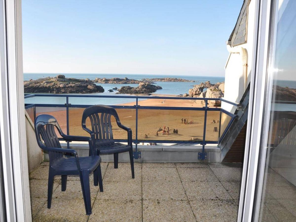 Appartement Terrasse Bord De Mer A Tregastel Avec Parking - Fr-1-368-19 Buitenkant foto